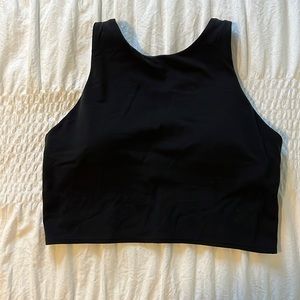 Athleta black conscious crop top